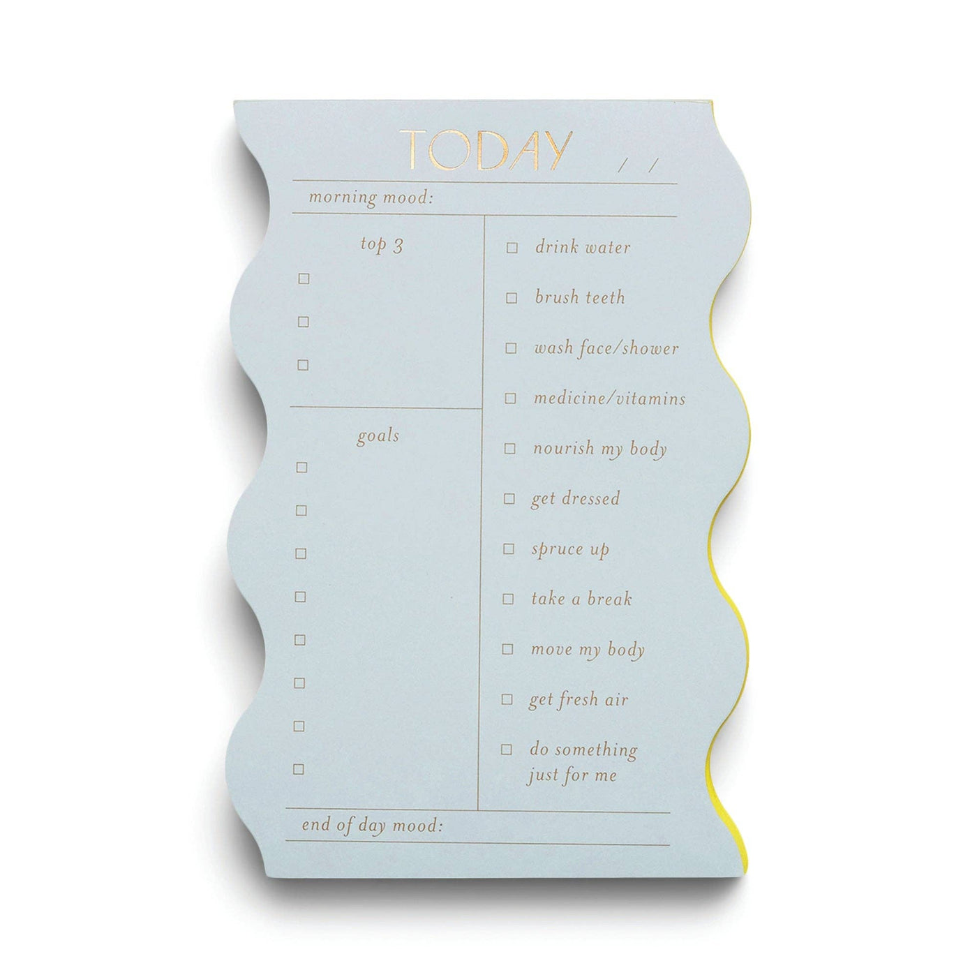 Designworks Ink Wavy Daily Notepad - Cloud