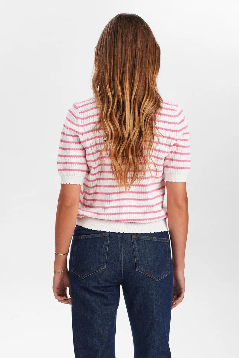 NuNicole Knit Pink Stripes