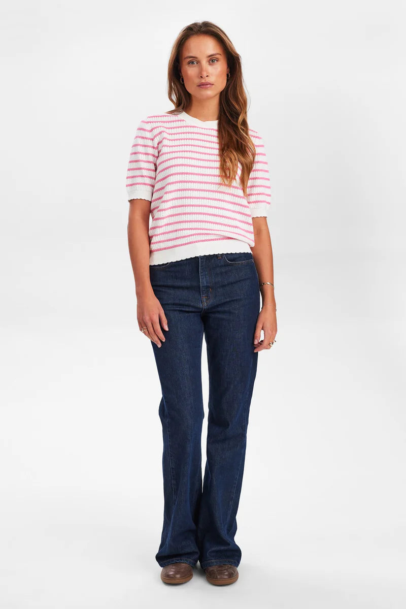 NuNicole Knit Pink Stripes