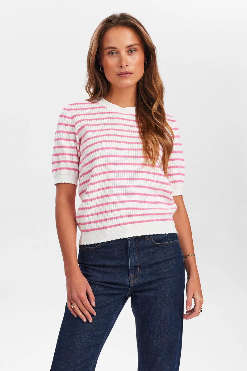 NuNicole Knit Pink Stripes