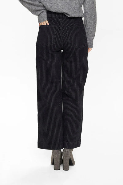 NuParis Cropped Jeans Caviar Stripes