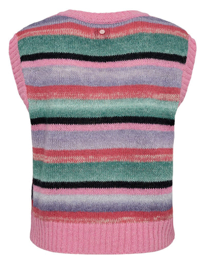 NuElin Knit Vest Pink Cosmos