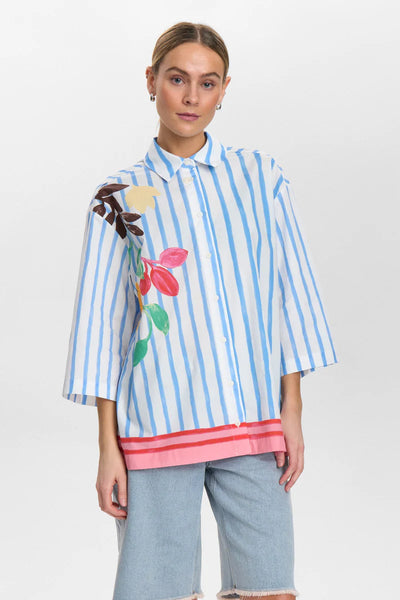 NuWendie Shirt White/Multi Print