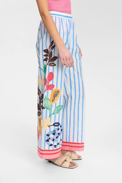 NuWendie Trousers White/Multi Print