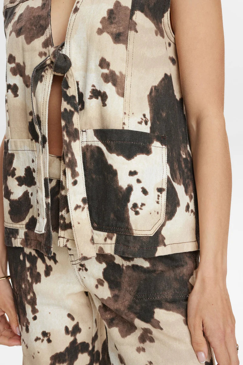 NuIvy Vest Cow Print