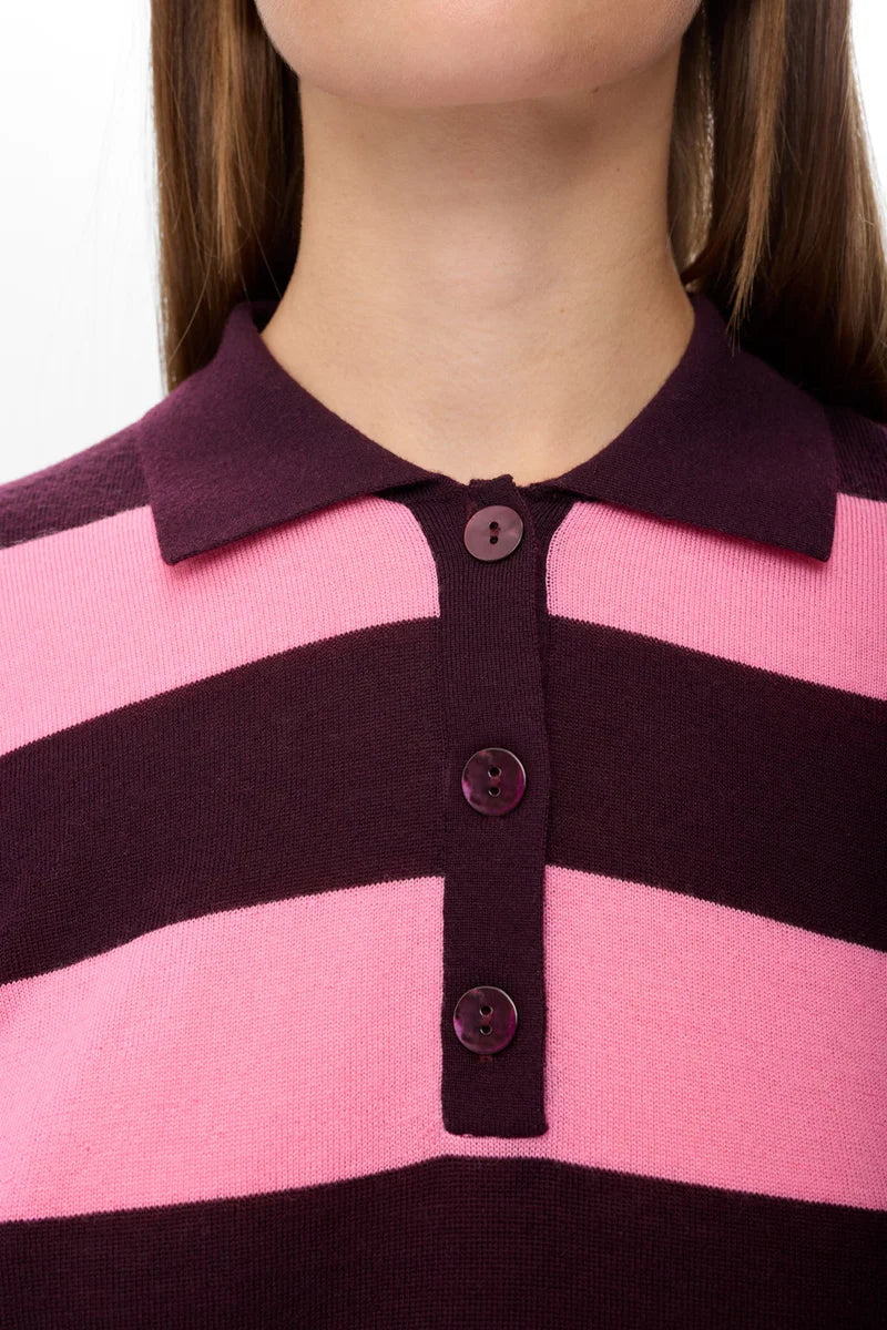 NuChia Knit Polo Top