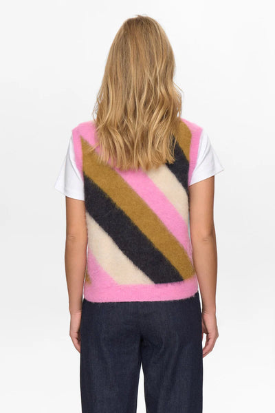 NuSuri Knit Vest Multi Stripes