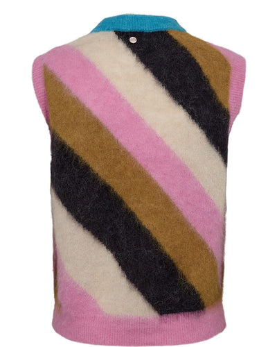 NuSuri Knit Vest Multi Stripes