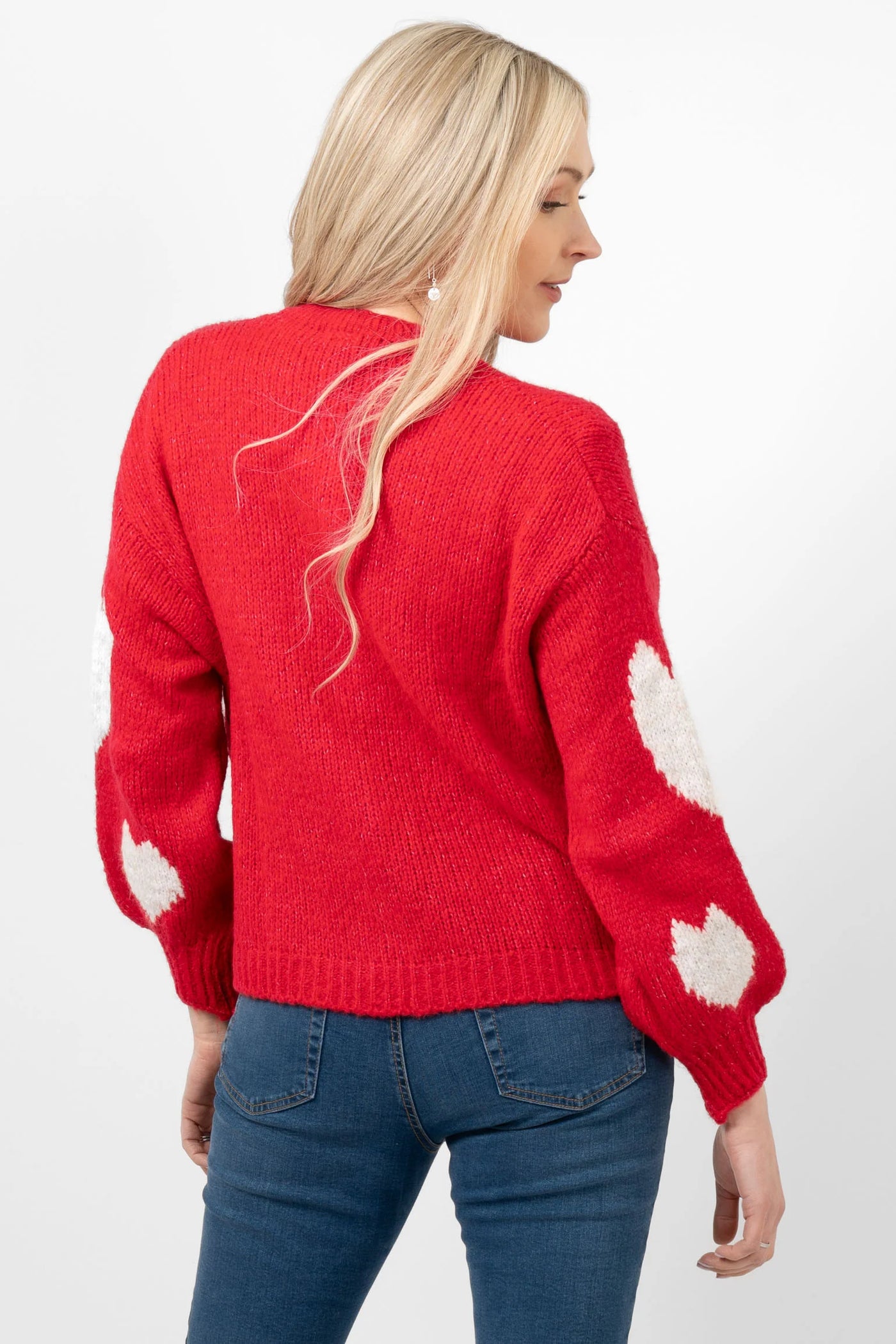 Lexi Love Heart Cardigan Red