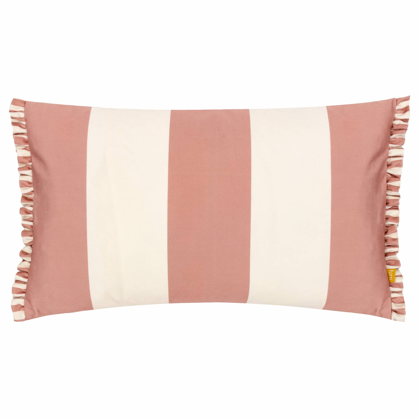 Araya Striped Velvet Cushion Pink: Pink 30 x 50cm