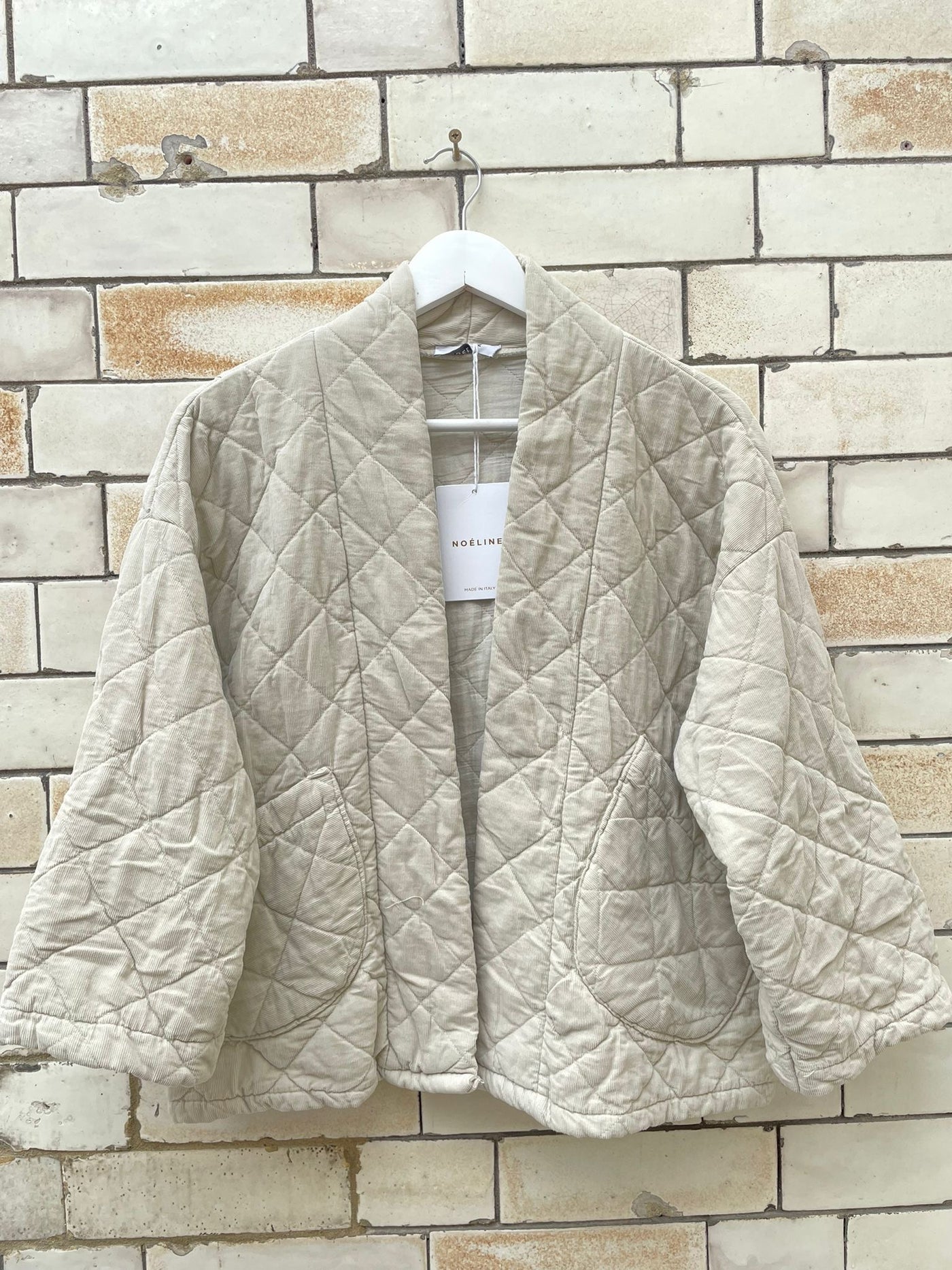 Cream Quilted Jacket