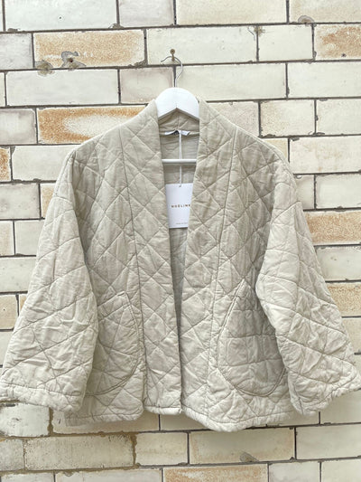 Cream Quilted Jacket