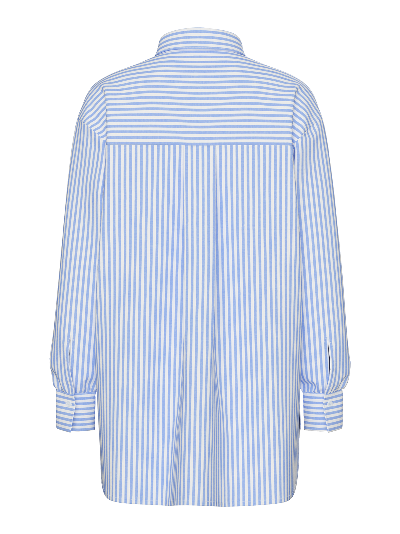 PcMelia Loose Shirt Blue Bold Stripes