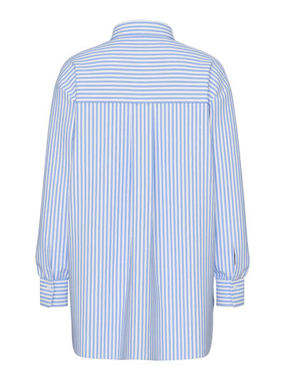 PcMelia Loose Shirt Blue Bold Stripes