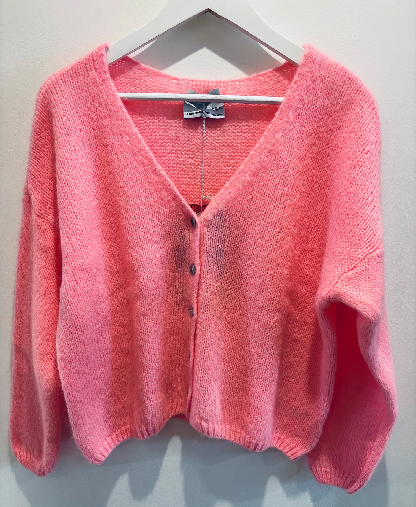 Mohair Cardigan - Pink