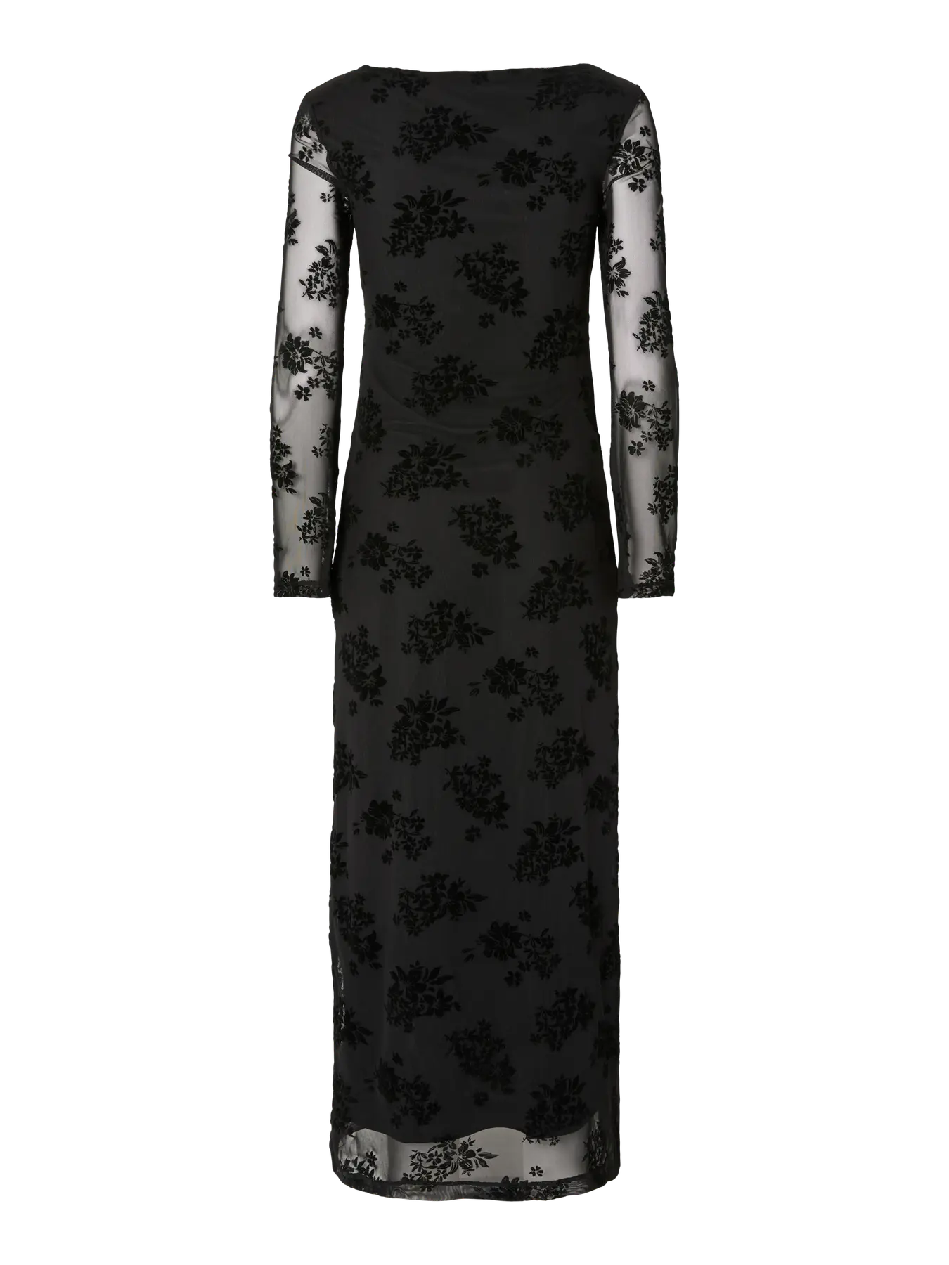 PcFlikka Long Dress Black Flowers