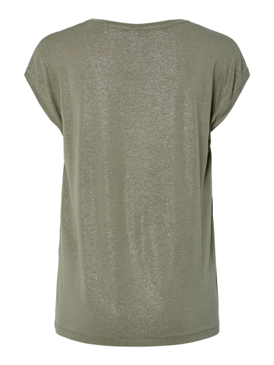 PcAlice Glitter Tee Deep Lichen