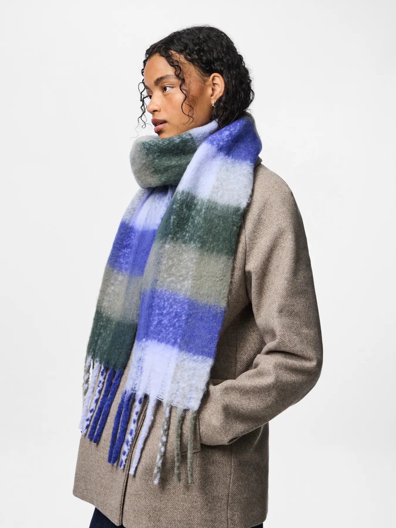 PcBea Narrow Long Scarf Darkest Spruce Square