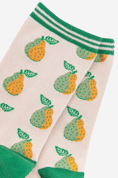Women's Pear Fruit Bamboo Socks