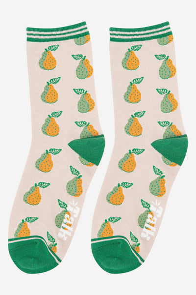 Women's Pear Fruit Bamboo Socks