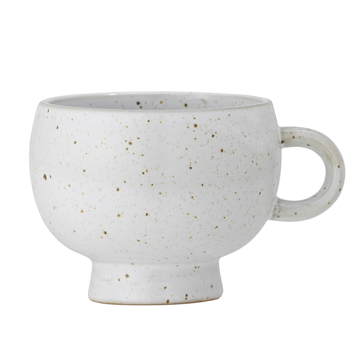 Speckled white mug