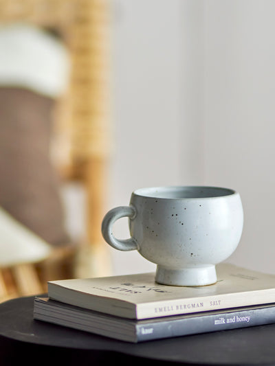 Speckled white mug