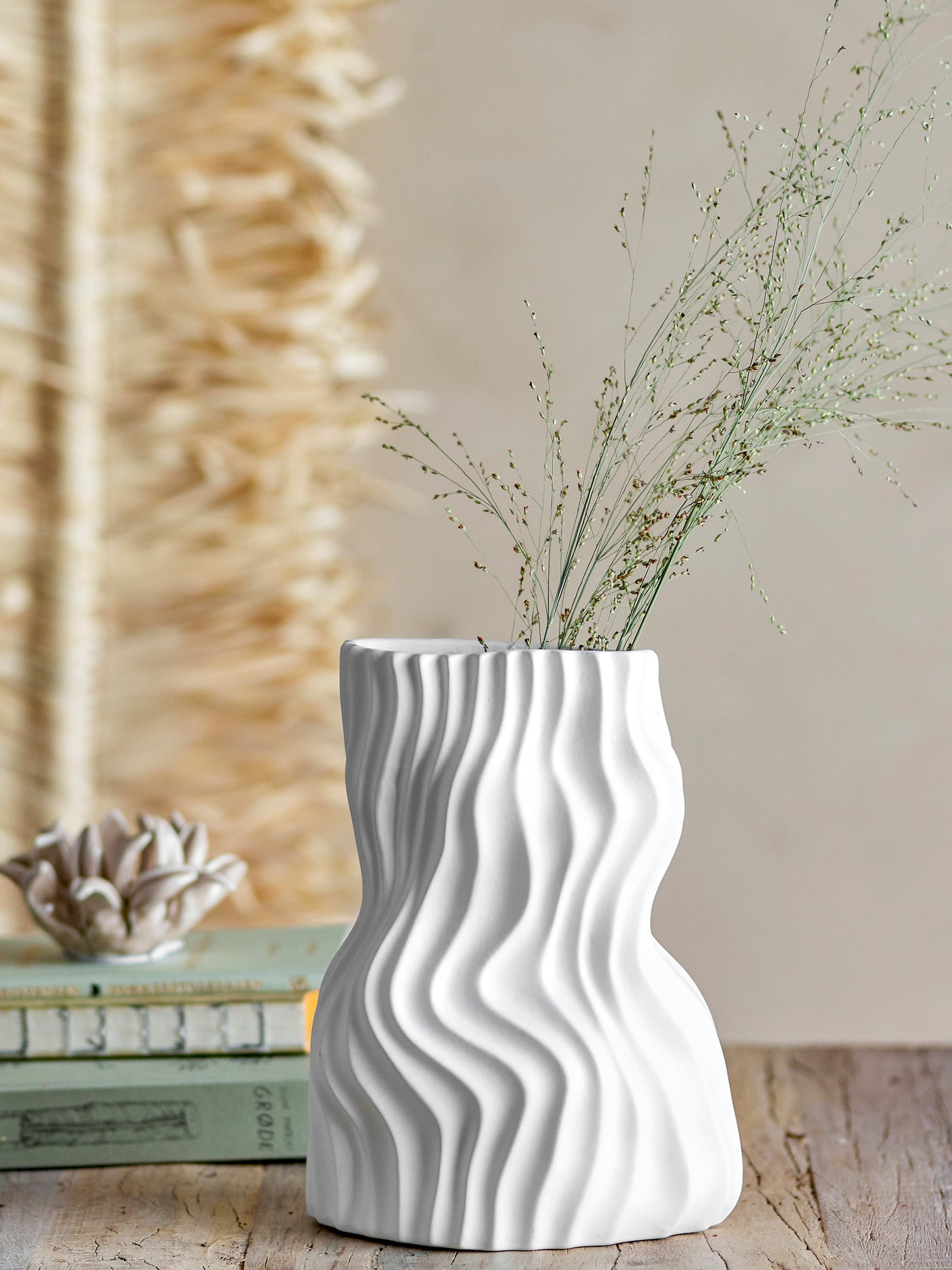 Sahal Vase White Waves