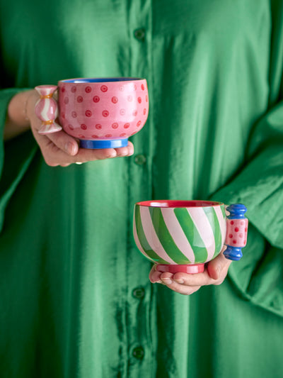 Caramella Cup Green Stripe