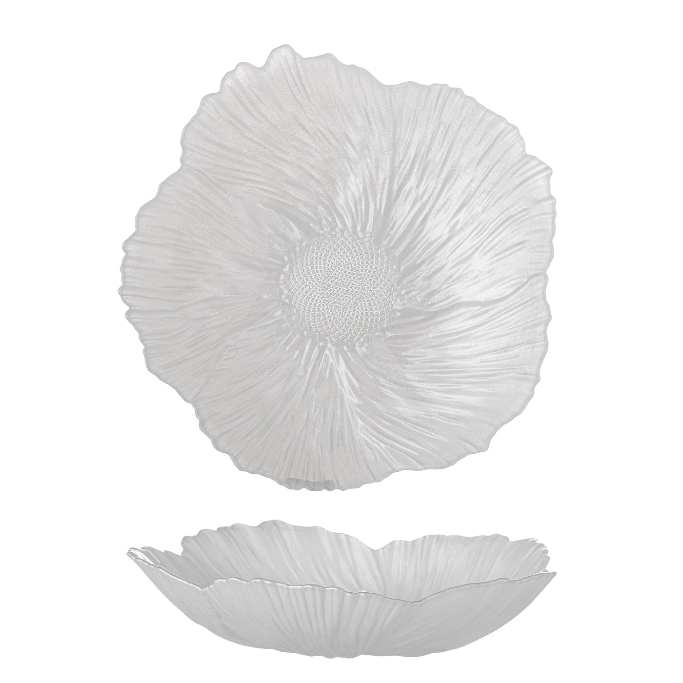 Iani Bowl White Glass