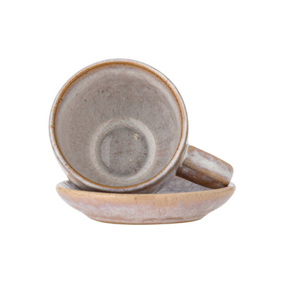 Brenta Mug with Saucer Rose