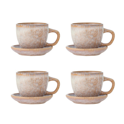 Brenta Mug with Saucer Rose