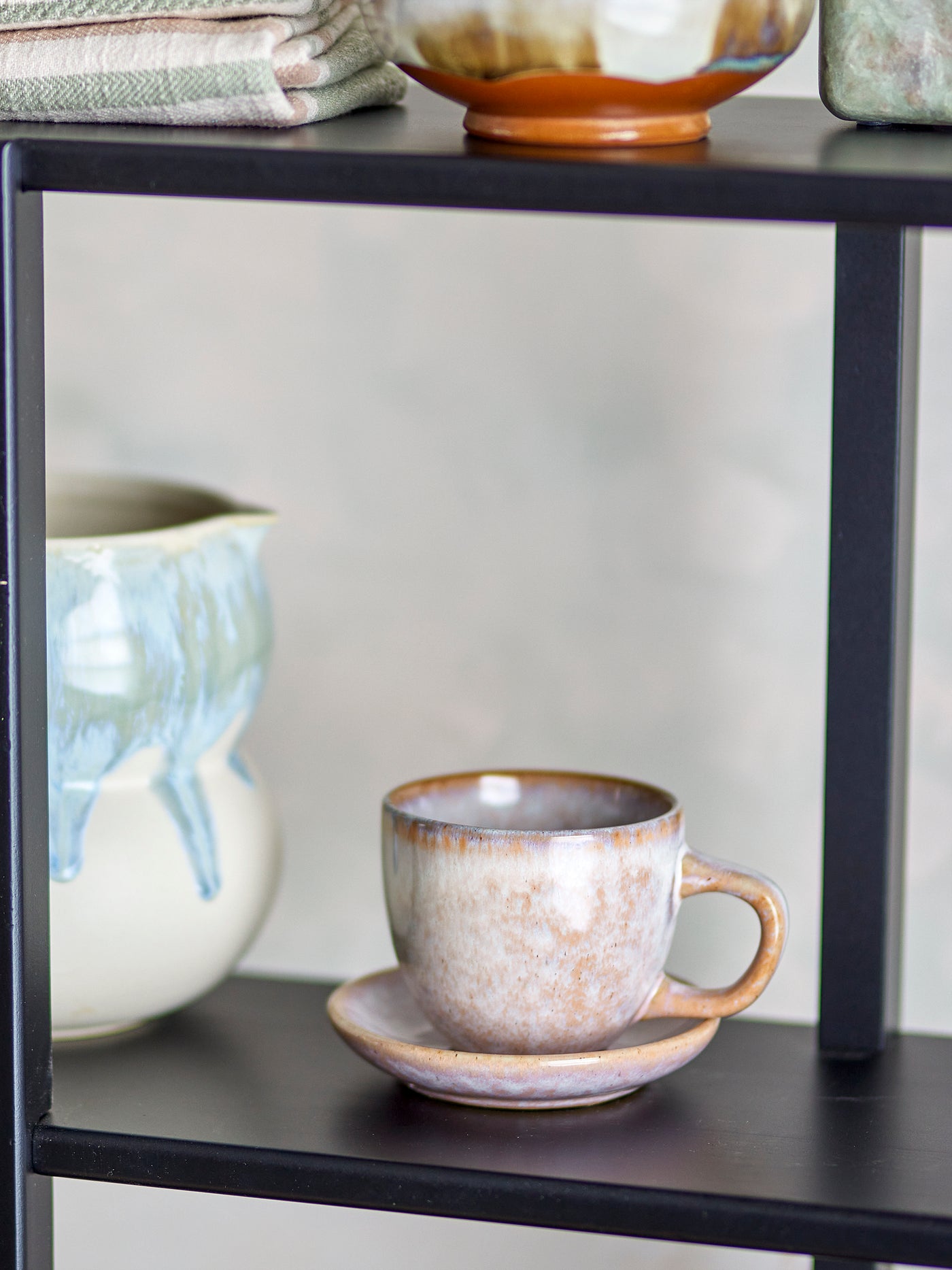 Brenta Mug with Saucer Rose