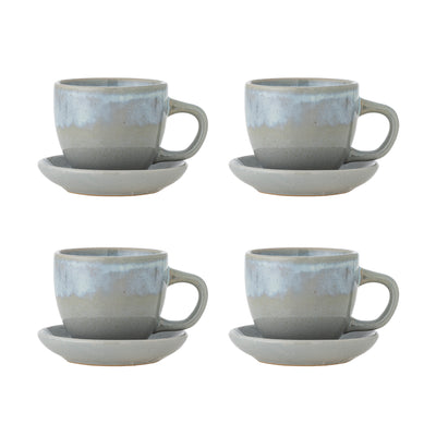 Brenta Mug with Saucer Blue