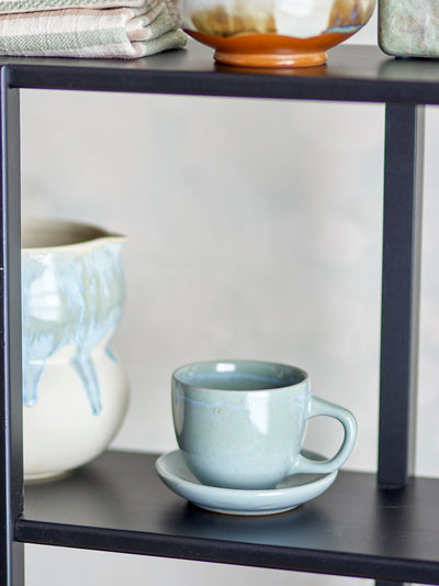 Brenta Mug with Saucer Blue