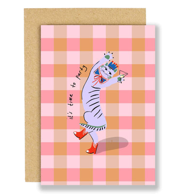 Cat party! birthday card