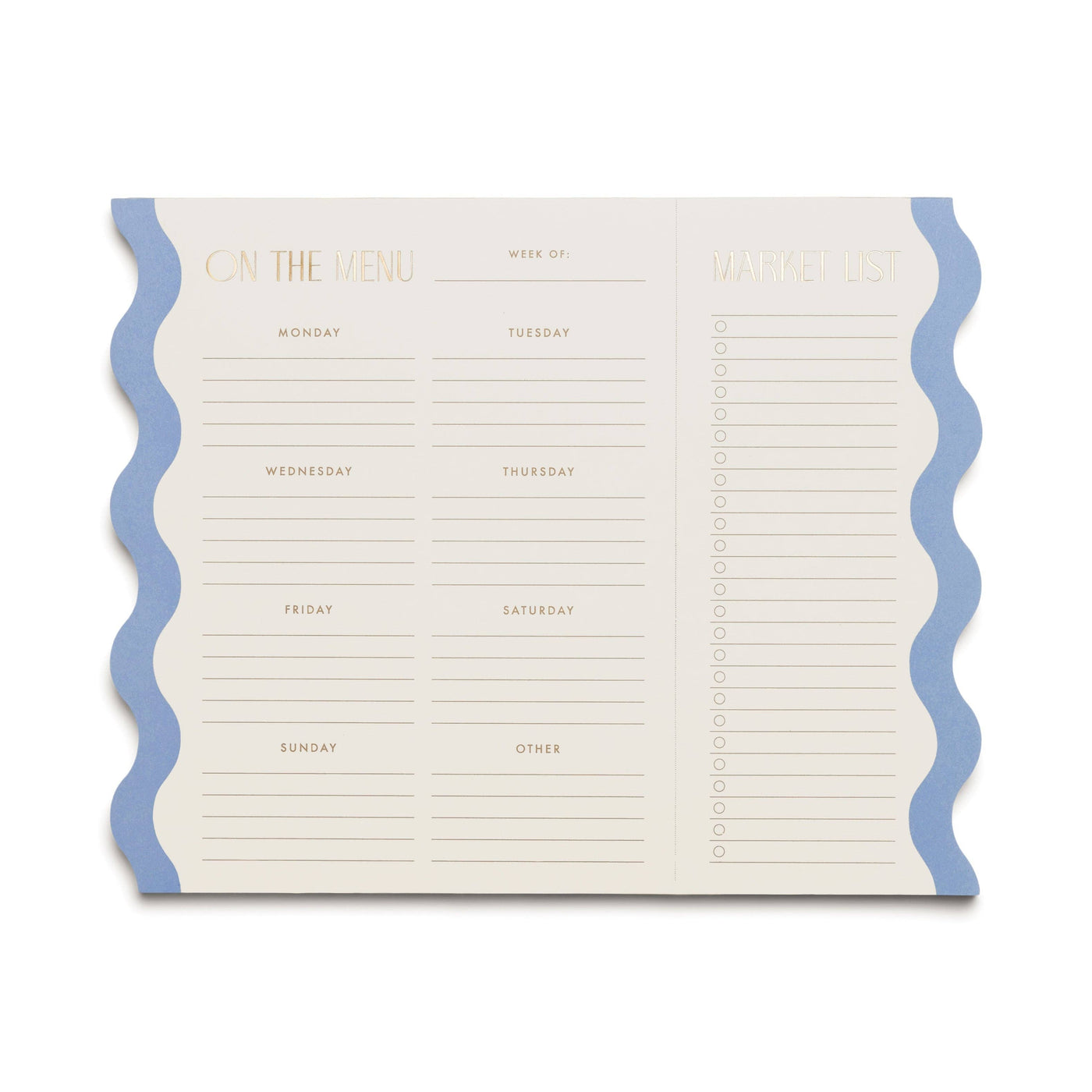 Meal Planner Notepad - Cream