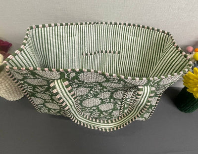 100% Cotton Kantha Quilted Boho Reversible Floral Tote Bag