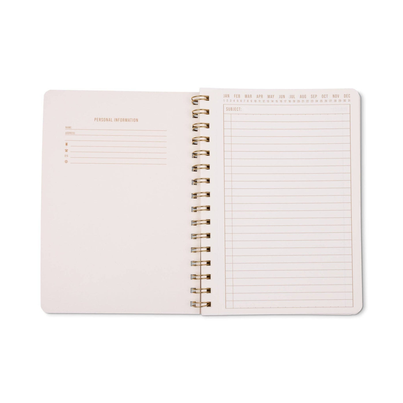 DesignWorks Ink Tulip A5 Twin Wire Notebook - Pinwheel Pink – Iris & Violet