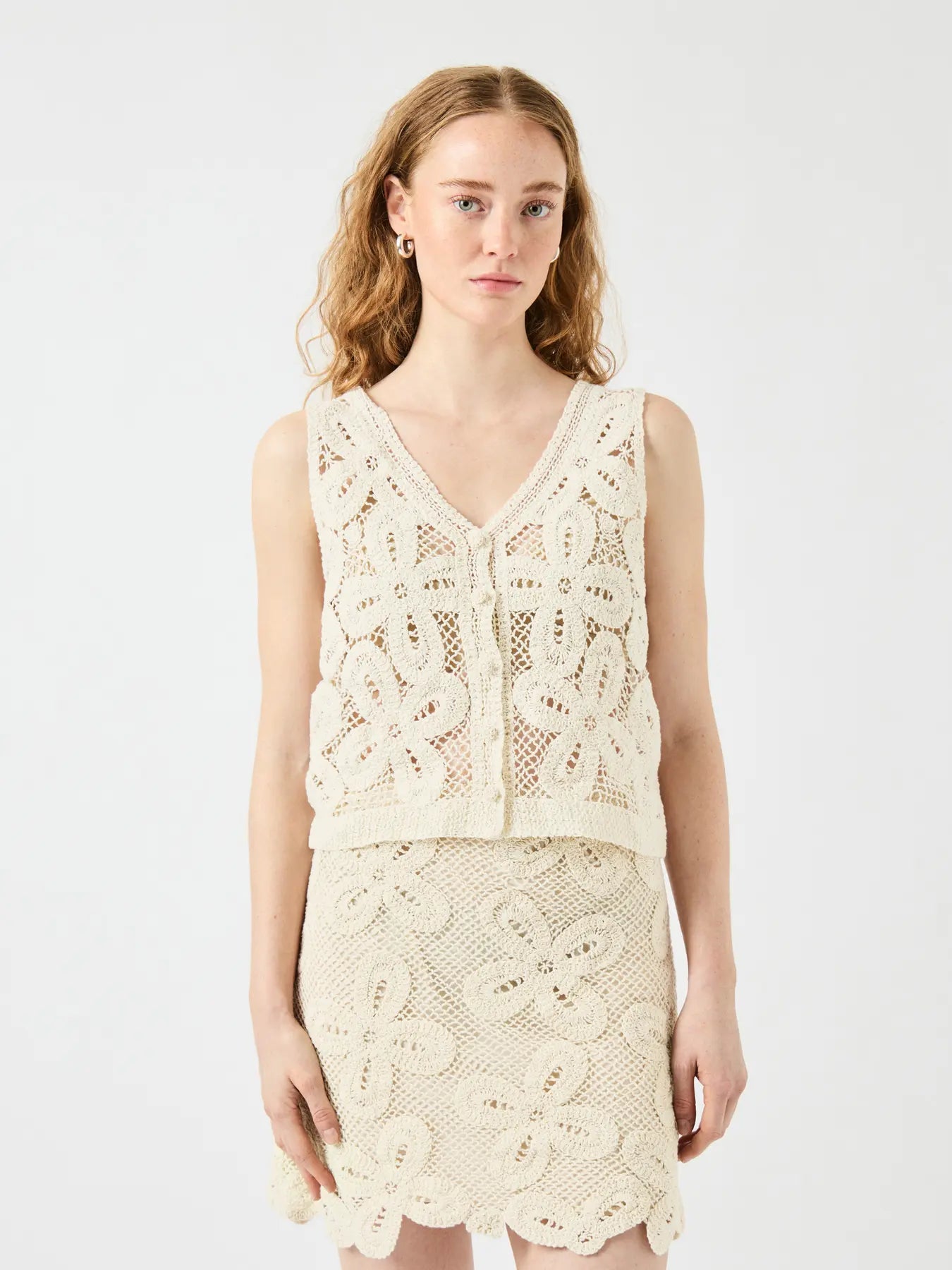 YasAnula Crochet Top Birch