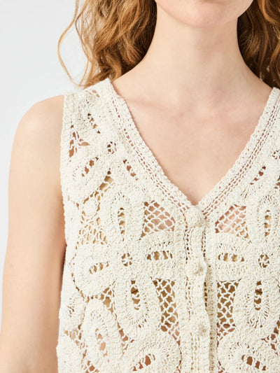 YasAnula Crochet Top Birch