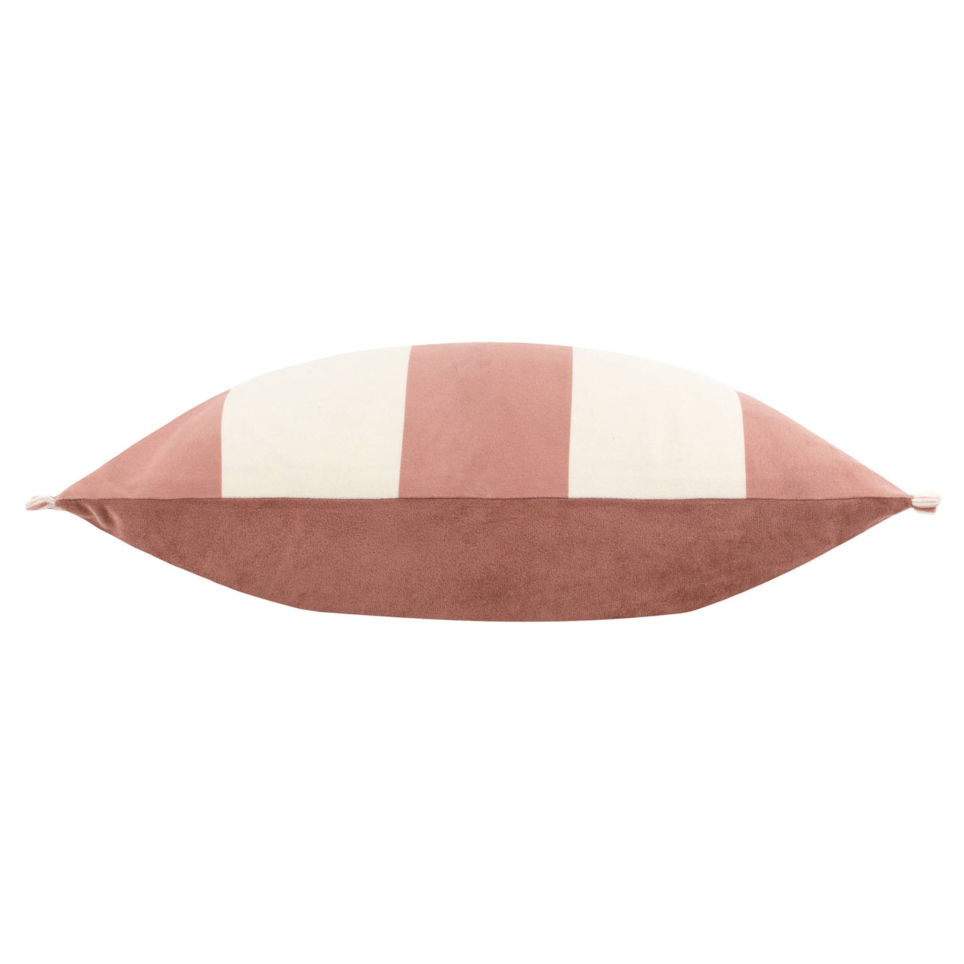 Araya Striped Velvet Cushion Pink: Pink 30 x 50cm
