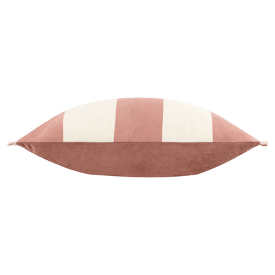 Araya Striped Velvet Cushion Pink: Pink 30 x 50cm