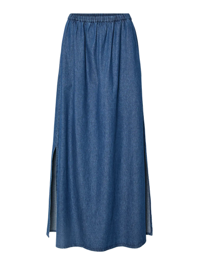 PcTenim HW Maxi Skirt Medium Blue Denim