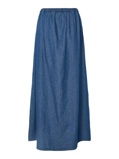 PcTenim HW Maxi Skirt Medium Blue Denim