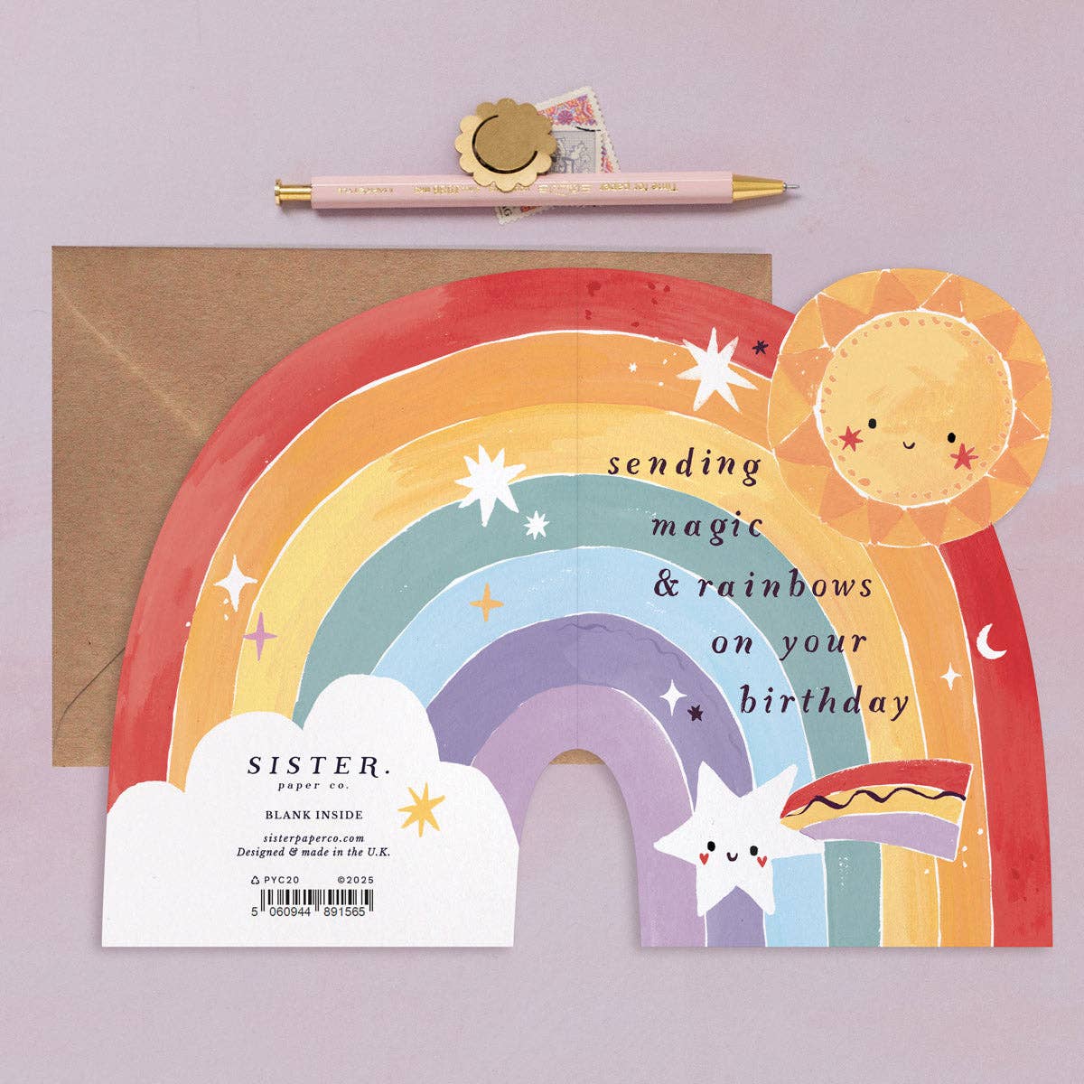 Kids Rainbow Birthday Card | Childrens Birthday Cards