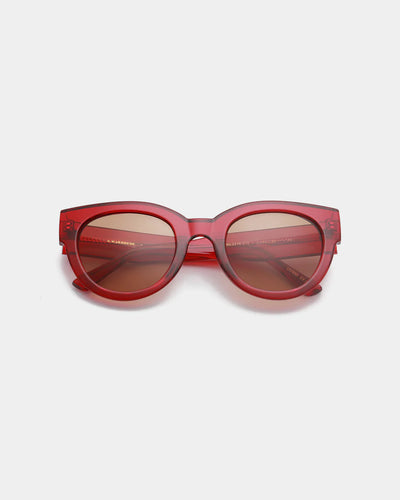 Lilly Red Transparent Sunglasses