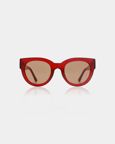 Lilly Red Transparent Sunglasses
