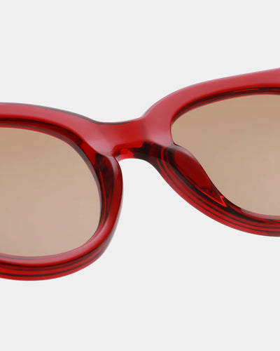 Lilly Red Transparent Sunglasses