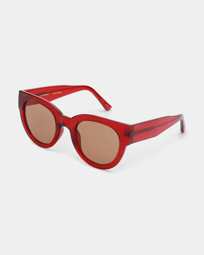 Lilly Red Transparent Sunglasses