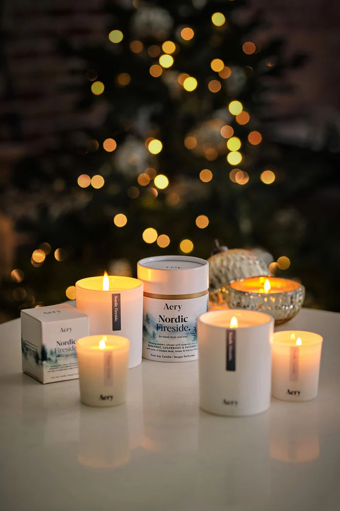 Nordic Fireside Mini Candle